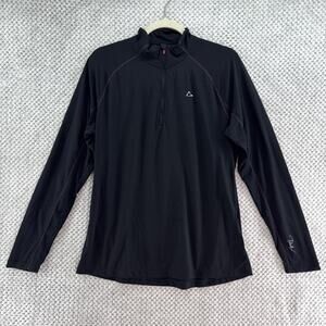 Merino Blend by Paradox Base Layer Top Womens XL Black 1/4 Zip Dri-Release